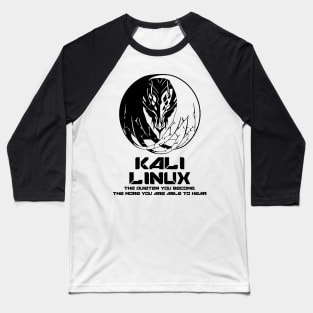 Backtrack Kali Linux Dragon Programming and Computer Baseball T-Shirt